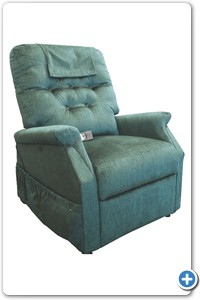 Reposet tapizado en tela suave o vinipiel
Respaldo tipo colonial.
Bolsillos laterales.
Reclinable multiposiciones. Reclina a 174º y eleva a 45º.
El sistema de elevación a 45º ayuda al usuario a ponerse
de pie fácilmente.
Extensión para las piernas.
Control remoto silencioso de dos botones.
Sistema de seguridad por falla de energía eléctrica, por
medio de baterías (regresa a su forma original).
Soporta hasta 170 kg. 
